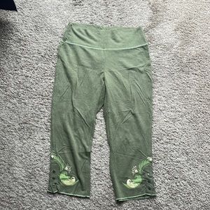 capri leggings green apple